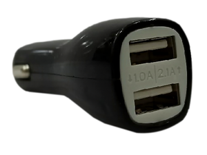 Автомобильное зарядное USB устройство ( 2 USB выхода ) KO-07 , 3 А , чёрное 