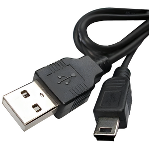Кабель 5bites UC5007-010C джек USB - джек mini USB , 1 метр , чёрный  