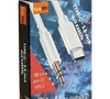Кабель Faison P-9 Reliable джек USB Type-C - джек 3.5 , 1 метр , силикон , белый