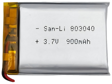 Аккумулятор 3.7 В SL 803040 , 900 мАч , 8*30*40 мм