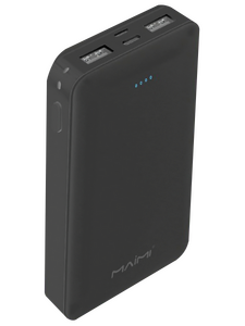 Внешний аккумулятор Maimi P40 чёрный ( 3.7 В ) 20000 мАч ; для моб телефонов ( 5 В ) ≈ 12000 мАч