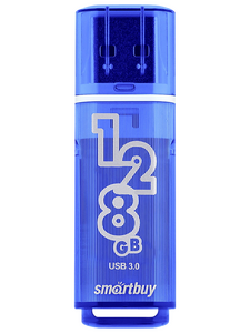 Флеш-накопитель USB 3.0 128 Гб SmartBuy Glossy Series , тёмно-синий , SB128GBGS-DB