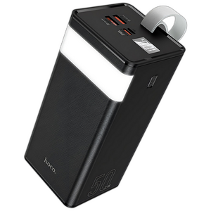 Внешний аккумулятор Hoco J86A чёрный (3.7 В) 50000 мАч ; для моб телефонов (5 В) ≈ 29500 мАч , QC3.0
