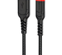 Кабель Hoco X59 Victory джек USB - джек USB Type-C , 3 А , 2 метра , нейлон , чёрный