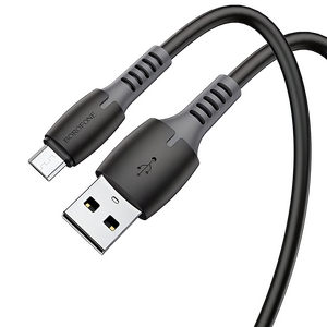 Кабель Borofone BX62 Bonus джек USB - джек micro USB , 2.4 А , 1 метр , чёрный