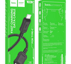 Кабель Hoco X94 Leader джек USB - джек USB Type-C , 3 А , 1 метр , оплётка , чёрный  