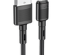 Кабель Hoco X83 Victory джек USB - джек micro USB , 2.4 А , 1 метр , чёрный 