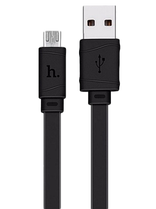 Кабель Hoco X5 Bamboo джек USB - джек micro USB , 2.1 А , 1 метр , чёрный