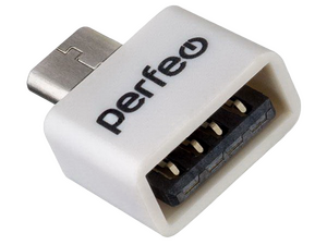 Переходник Perfeo PF_C3005 OTG гнездо USB - джек USB Type-C , белый