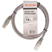 Кабель Telecom NA102--1M Патчкорд , 1 метр , серый