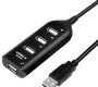 USB HUB Peston , 4 порта , чёрный