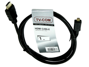 Кабель Tv-Com CG583K-1M ver. 1.4 джек HDMI - джек micro HDMI , 1 метр