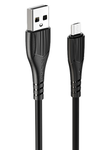 Кабель Borofone BX37 Wieldy джек USB - джек micro USB , 2.4 А , 1 метр , чёрный