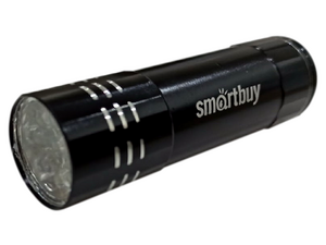 Фонарик ручной SmartBuy SBF-103-B , чёрный ( 3 батарейки R3 в комплект не входят , 9 LED , 0.5 Вт ) 