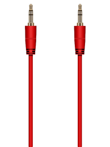 Кабель Krutoff 15140 джек 3.5 - джек 3.5 , 1 метр , красный
