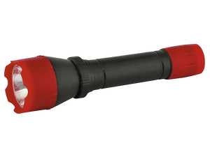 Фонарик ручной Ultraflash 6102-ТН , чёрно-красн (2 батарейки R6 в комплект не входят, 1 LED, 0.4 Вт)