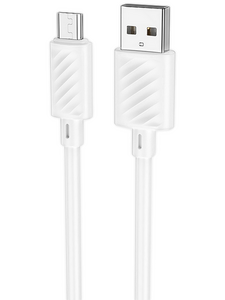 Кабель Hoco X88 Gratified джек USB - джек micro USB , 2.4 А , 1 метр , белый