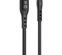 Кабель Hoco S6 Sentinel джек USB - джек USB Type-C , 3 А , 1.2 метра , дисплей , чёрный