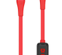 Кабель Hoco S4 джек USB - джек USB Type-C , 3 А , 1.2 метра , дисплей , красный 
