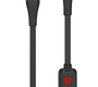 Кабель Hoco S4 джек USB - джек Lightning , 2.4 А , 1.2 метра , дисплей , чёрный 