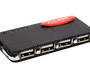 USB HUB L-Pro 1130 , 4 порта , чёрно-серый 