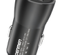 Автомобильное зарядное USB устройство ( 1 USB + 1 Type-C выходы ) Denmen DZ10, 18 Вт, QC3.0 , чёрное