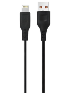 Кабель Denmen D23L джек USB - джек Lightning , 2.1 А , 2 метра , чёрный
