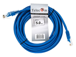 Кабель Telecom NA102-L-5M Патчкорд , 5 метров , синий