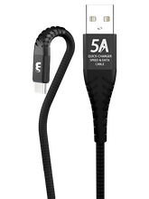 Кабель Peston X7 джек USB - джек micro USB , 5 А , 1 метр , чёрный