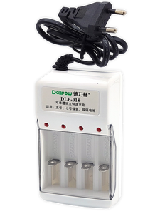 Зарядное устройство Delipow DLP-018 , 4 слота ( Ni-Mh / Ni-Cd : R3 - 130 мА , R6 - 150 мА ) 