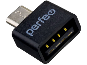 Переходник Perfeo PF_C3003 OTG гнездо USB - джек USB Type-C , чёрный