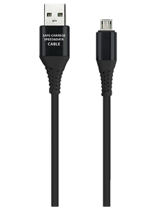 Кабель SmartBuy iK-12ERGbox black джек USB - джек micro USB , 2 А , 1 метр , чёрный