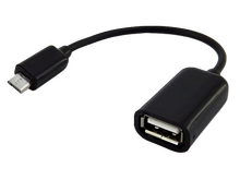 Кабель Walker № 3 OTG гнездо USB - джек micro USB , 10 см 