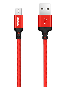 Кабель Hoco X14 Times Speed джек USB - джек micro USB , 2 А , 2 метра , красный