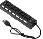 USB HUB SmartBuy SBHA-7207-B , 7 портов , чёрный