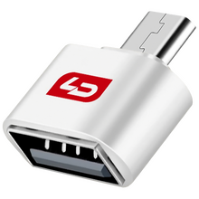 Переходник LD OTG гнездо USB - джек micro USB , белый