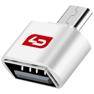 Переходник LD OTG гнездо USB - джек micro USB , белый