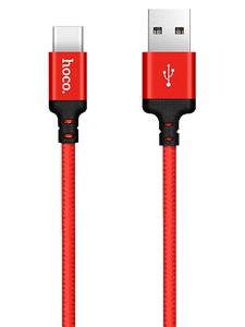 Кабель Hoco X14 Times Speed джек USB - джек USB Type-C , 2 А , 2 метра , красный