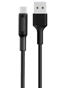 Кабель Borofone BX1 EzSync джек USB - джек micro USB , 2 А , 1 метр , чёрный