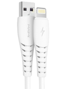 Кабель Maimi X39 джек USB - джек Lightning , 6 А , 2 метра , белый