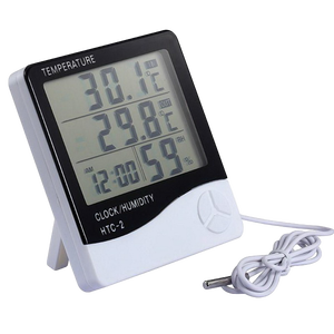 Термометр-гигрометр Орбита OT-HOM12 (-10 до +50°С, снаружи :-50 до +70°С) влажность, часы, будильник