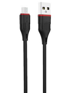 Кабель Borofone BX17 Enjoy джек USB - джек micro USB , 2.4 А , 1 метр , чёрный