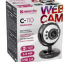 Веб-камера Defender C-110 , 0.3 Мп , с микрофоном , чёрная