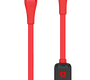Кабель Hoco S4 джек USB - джек Lightning , 2.4 А , 1.2 метра , дисплей , красный