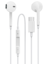 Гарнитура ( джек USB Type-C ) канальная ( с кнопкой ответа ) Denmen DR09 , белая