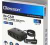 Разветвитель автомобильного прикуривателя ( 3 прикуривателя + 2 USB ) Olesson 1636