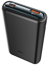 Внешний аккумулятор Hoco Q1 чёрный ( 3.7В ) 10000 мАч ; для моб телефонов (5В) ≈ 5900 мАч, 3A, QC3.0