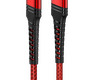 Кабель Borofone BU21 Dragon джек USB Type-C - джек Lightning , 3 А , 1.2 метра , нейлон , красный