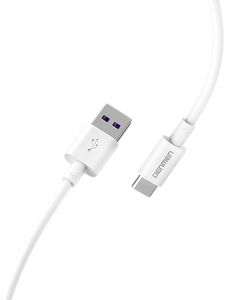 Кабель Denmen D12T джек USB - джек USB Type-C , 5.4 А , 1 метр , белый