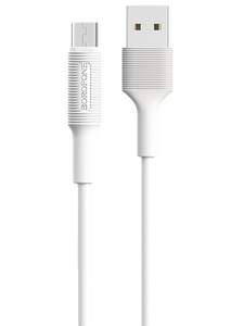 Кабель Borofone BX1 EzSync джек USB - джек micro USB , 2 А , 1 метр , белый